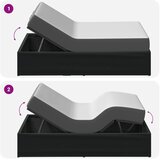  Električni podesivi okvir kreveta Crna 200 x 70 x 33 5 cm Čelik - Crna 70 x 200 cm | shoptok.hr
