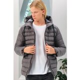 Dewberry M8658 MEN'S COAT-PLAIN ANTHRACITE | shoptok.hr