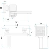 REA Bath Baterija za kadu Rea Arlo Black | shoptok.hr