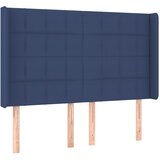  LED uzglavlje plavo 147 x 16 x 118/128 cm od tkanine | shoptok.hr