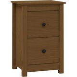 Maison Chic Noćni ormarić boja meda 40x35x61,5 cm od masivne borovine | shoptok.hr