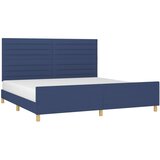  Okvir za krevet bez madraca plavi 200x200 cm od tkanine | shoptok.hr