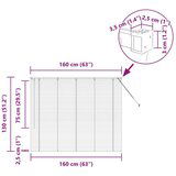  Zavjesa za prozor sa zavjesama Ostalo Bijela 80 x 130 cm Aluminij | shoptok.hr