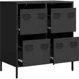  Komoda crna 68x39x73,5 cm hladno valjani čelik | shoptok.hr