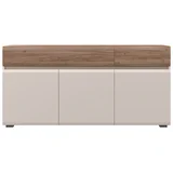 KOMODA K32/IC - kolekcija Invictus - Kašmir mat lak/Tobacco/Kašmir - 176x86x45 cm