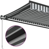 Tenda na ručno uvlačenje antracit i bijela 450 x 350 cm | shoptok.hr