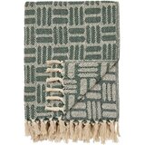 House Nordic Zelena deka od recikliranog pamuka 130x180 cm Adana – Cijene