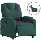 Maison Chic Električni masažni naslanjač - Relax naslanjač temno zeleno blago, (22134639) | Shoptok.si