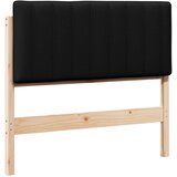 Tapecirani uzglavlje Smeđa i crna 100 cm Čvrsto borovo drvo | shoptok.hr