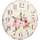 vidaXL Starinska stenska ura rože 60 cm | Shoptok.si
