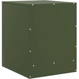 vidaXL Nočna omarica olivno zelena 34,5x39x44 cm jeklo | Shoptok.si
