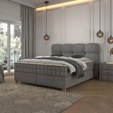 Premium Living Postelja Boxspring Bianco, Siva, 180x200 | Shoptok.si