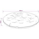  Papasan jastučić VIANEN 100% poliester Crvena &amp;Oslash; 100 x 12 cm Slike