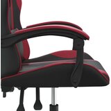 vidaXL Gaming stol črno in vinsko rdeče umetno usnje, (21377360) | Shoptok.si