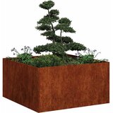  Sadilica boja hrđe 80x80x40 cm od pohabanog čelika | shoptok.hr