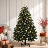  Umjetno božićno drvce zeleno s kuglicom 150 cm 150 LED lampica | shoptok.hr