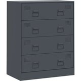 vidaXL Komoda antracitna 67x39x83 cm jeklo | Shoptok.si