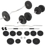 vidaXL Komplet uteži in palic 30 kg Cene