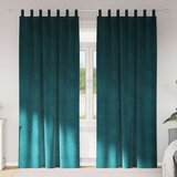 vidaXL Zavjese Tamnozelene Poliester 140 x 245 cm Dekorativni umetci | shoptok.hr