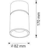 SPOT svetiljka NIXA 1xGU10/10W/230V bela/zlatna | Eponuda.com