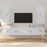  6-dijelni set TV ormarića bijeli od konstruiranog drva | shoptok.hr