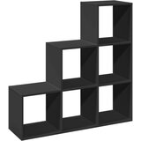 vidaXL Pregrada / regal za knjige 3 razina crni 99x29x99 cm drveni | shoptok.hr