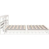  Okvir kreveta bez madraca bijeli 200x200 cm od masivne borovine | shoptok.hr