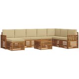  Set vanjskih sofa 9 kom. Prirodna i bež | shoptok.hr
