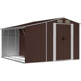  Vrtno spremište smeđe 277 x 279 x 179 cm od pocinčanog čelika | shoptok.hr