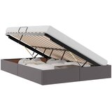  Otomanski krevet s pohranom Sivi 140 x 190 cm Lažna koža | shoptok.hr
