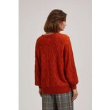 Marisse Openwork Orange Sweater | shoptok.hr