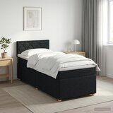  Boxspring krevet s madracem Crna 100 x 200 cm Tkanina | shoptok.hr