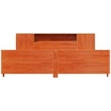  Posteljni okvir brez vzmetnice vošč. rjav 180x200 cm borovina | Shoptok.si