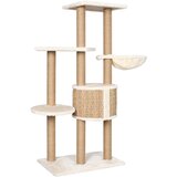  Penjalica za mačke sa stupovima za grebanje 126 cm morska trava | shoptok.hr