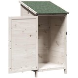  Vrtna Šupa Bijela 59,5 x 56 x 113,5 cm Čvrsto drvo jele | shoptok.hr