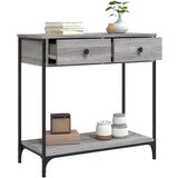  Konzolni stol siva boja hrasta 75x34 5x75 cm konstruirano drvo | shoptok.hr