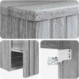  Umivaonik s policom za zid Siva Sonoma 49 x 44,5 x 66,5 cm | shoptok.hr