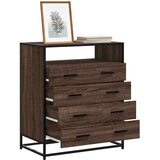  Ormar s ladicama smeđi hrast 70x41x83,5 cm izrađeno drvo | shoptok.hr