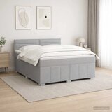  Boxspring krevet s madracem Svjetlosiva 180 x 200 cm Tkanina - Svjetlosiva 180 x 200 cm Dizajn linija Cijene