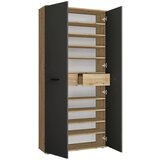 MID.YOU OMARA ZA ČEVLJE antracit, hrast artisan | Shoptok.si