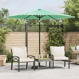 vidaXL Vrtni senčnik z jeklenim drogom zelen 268x268x226 cm | Shoptok.si