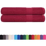 vidaXL Brisače za savno 2 kos bordo 80x200 cm 360 g/m² 100% bombaž | Shoptok.si