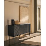 Kave Home Crna komoda u dekoru hrasta 200x86x45 cm Lenon &amp;ndash; Slike