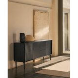 Kave Home Črna komoda v hrastovem dekorju 200x86x45 cm Lenon – | Shoptok.si