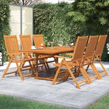  7-dijelni vrtni blagovaonski set od masivnog bagremovog drva 150-200 cm Cijene