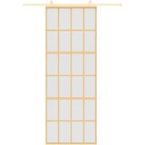  Klizna vrata zlatna 76x205 cm matirano staklo ESG i aluminij | shoptok.hr