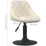 vidaXL Jedilni stol krem žamet | Shoptok.si