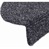  Prostirke za stepenice, samoljepljive, 30 kom., 65x21x4 cm, tamno sive, poluokrugle, velike | shoptok.hr