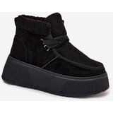 Boto Women's Snow Boots On Platform With Fur Black Florivelle | Shoptok.si