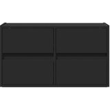  Zidni TV ormarić s LED svjetlima crni 80 x 31 x 45 cm | shoptok.hr